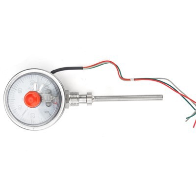 電気接点付きバイメタル温度計