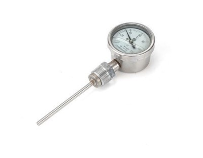 耐衝撃性バイメタル温度計-